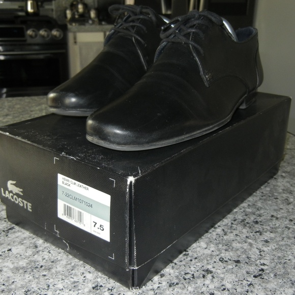 Lacoste Henri CLM Leater Mens Dress Shoes